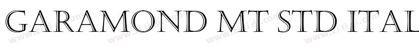 Garamond MT Std Ital字体转换